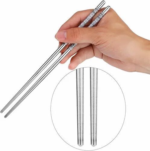  چاپستیک استیل طرح دار 