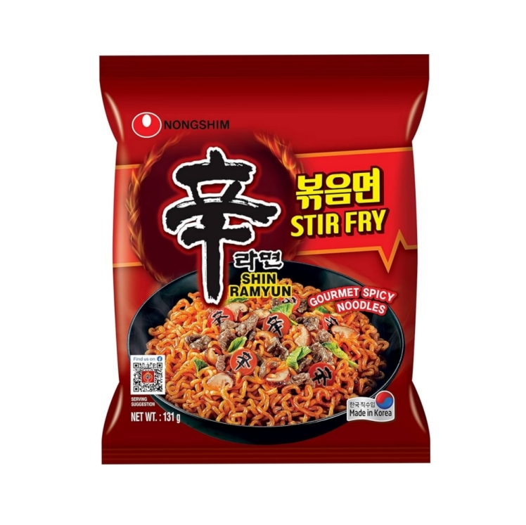 شین رامیون سرخ شده فیش کیکی