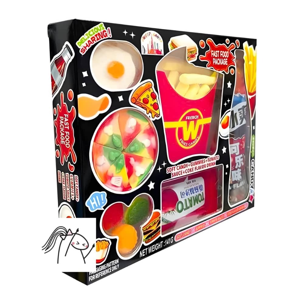  پاستیل فست فود پیتزا 