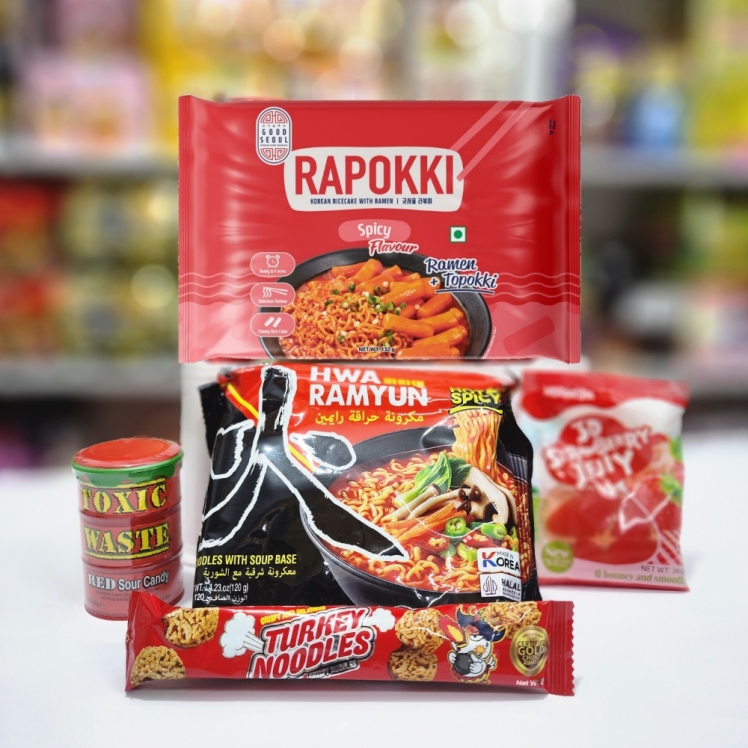 پک قرمز نودل و دوکبوکی رابوکی
